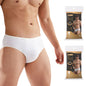7/14 Pack White Mens Underwear, Breathable Briefs Portable for Travel-Ready Gym Essentials