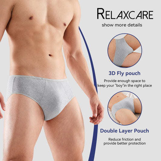 15 Packs Mens Underwear Briefs,100% Cotton Portable Brief Panties for Travel Spa Hospital Emergencies
