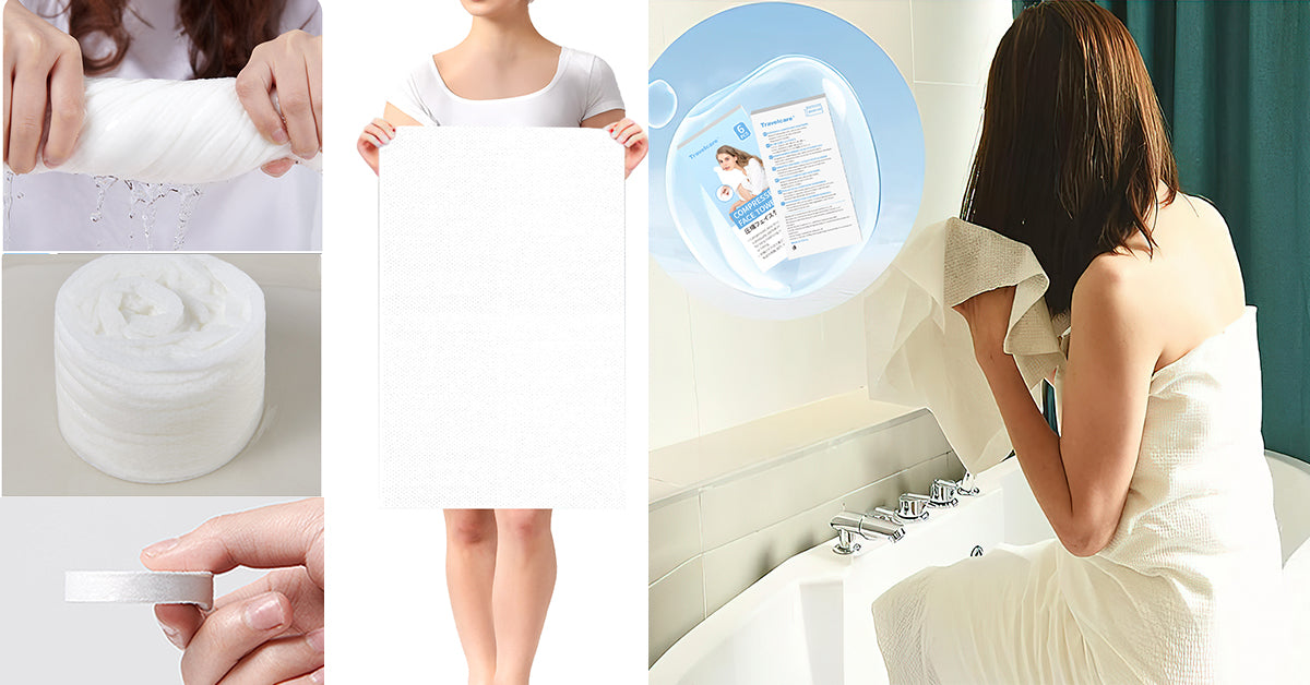 6 Packs Compressed Towels Thicker Style Magic Disposable Face Compressed Towel, Portable Washcloth Reusable for Travel Home, Outdoor Sports, Beauty Salon