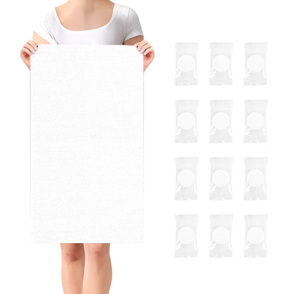 6 Packs Compressed Towels Thicker Style Magic Disposable Face Compressed Towel, Portable Washcloth Reusable for Travel Home, Outdoor Sports, Beauty Salon