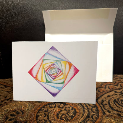 10 pcs Handwritten greeting cards created by students Folded Cardstock Christmas, New Year Greeting Cards, And Other Holiday Greeting Cards All Occasion