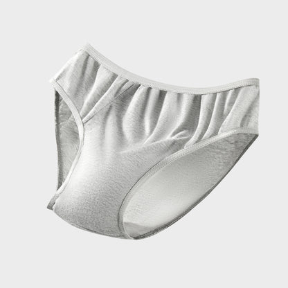 5 Packs Mens Cotton Minimalist Underwear Panties Portable Briefs for Travel Fitness Hotel Spa Hospital Mid Waist