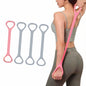 Figure 8 Resistance Band with Handles for Yoga Pilates and Fitness Elastic Stretching Resistances Band for Arms, Back, Shoulders, and Chest Workouts, Versatile Pilates Equipment for Women and Men