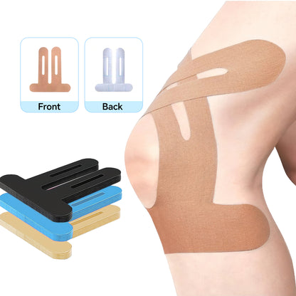 Kinesiology Tape for Knees, 8pcs Pre Cut Pain Relief,Support Muscles and Joints, Waterproof & Breathable Knee Support Tape, Athletic Sport Tape Hypoallergenic Latex-Free