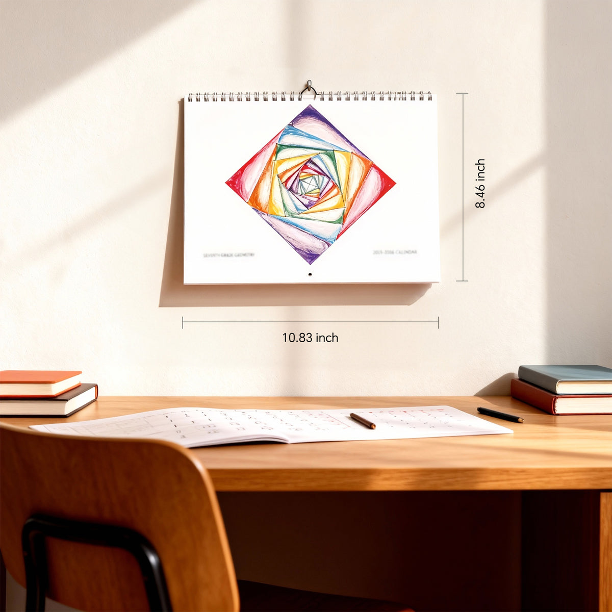 2026 Wall Calendar, Children's Hand-Drawn Art Calendar