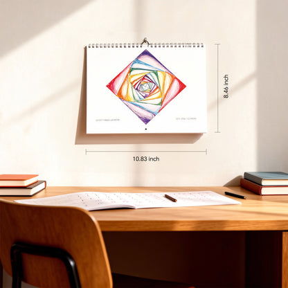 2026 Wall Calendar, Children's Hand-Drawn Art Calendar