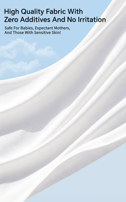 Disposable Underwear for Women, 10 Pack Cotton Ladies Briefs Panties Travel/Emergency, White