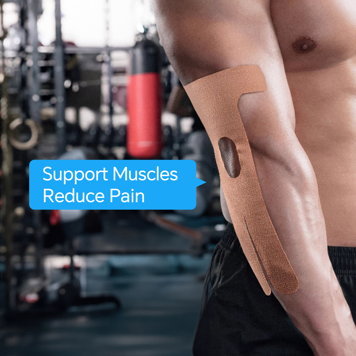 Precut Kinesiology Tape for Elbow Valgus 3 Pcs Pain Relief Athletic Tape, Waterproof & Hypoallergenic Latex-Free, Elastic Breathable Long-Lasting Elbow Support Tape for Arthritis, Workouts, Reduce Joint Pain During Fitness Activity