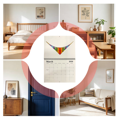 2026 Wall Calendar, Children's Hand-Drawn Art Calendar
