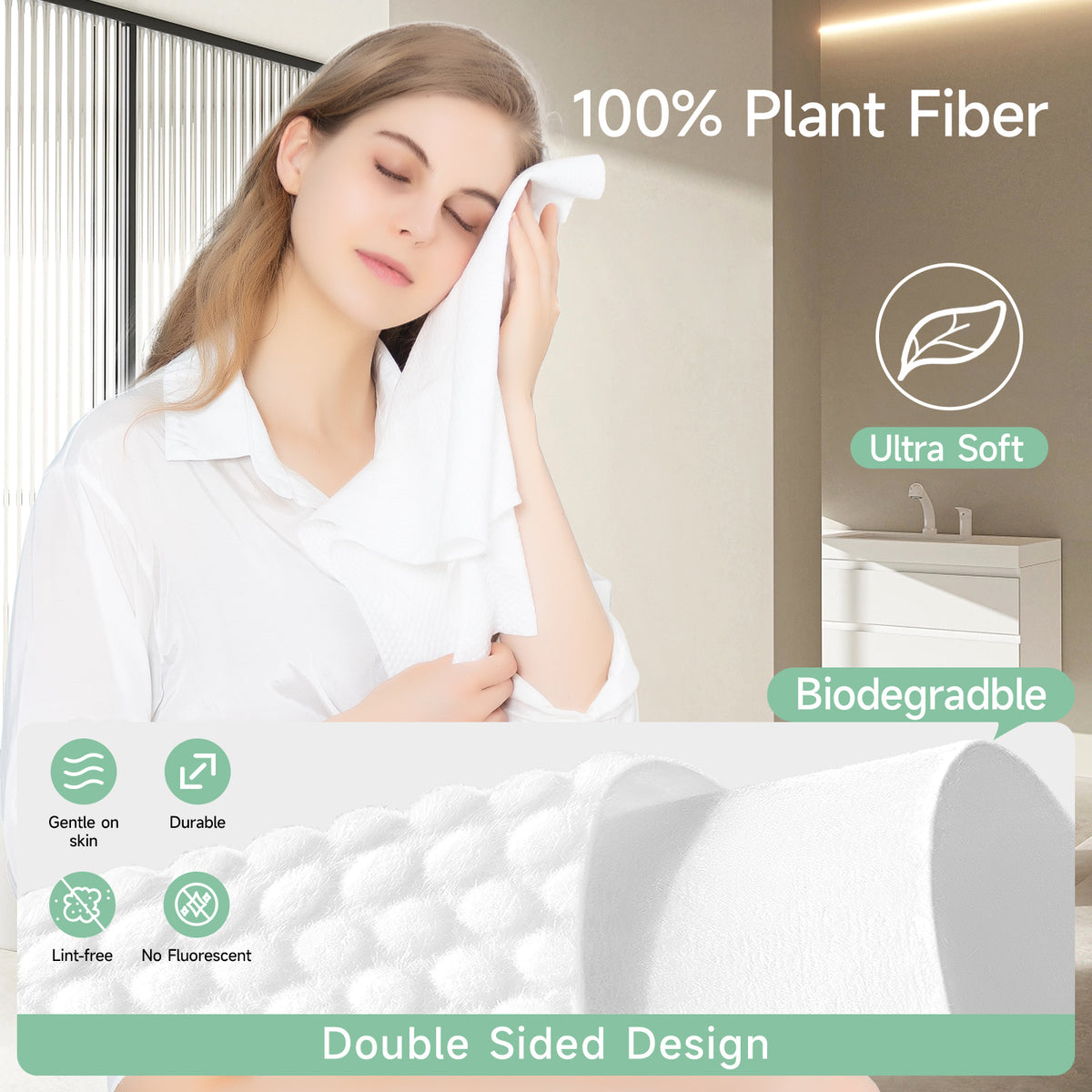 Disposable Bath Towels Large Portable Washcloth Thicken Bath Towels for Travel Spa Hotel Business 55''X27.5''
