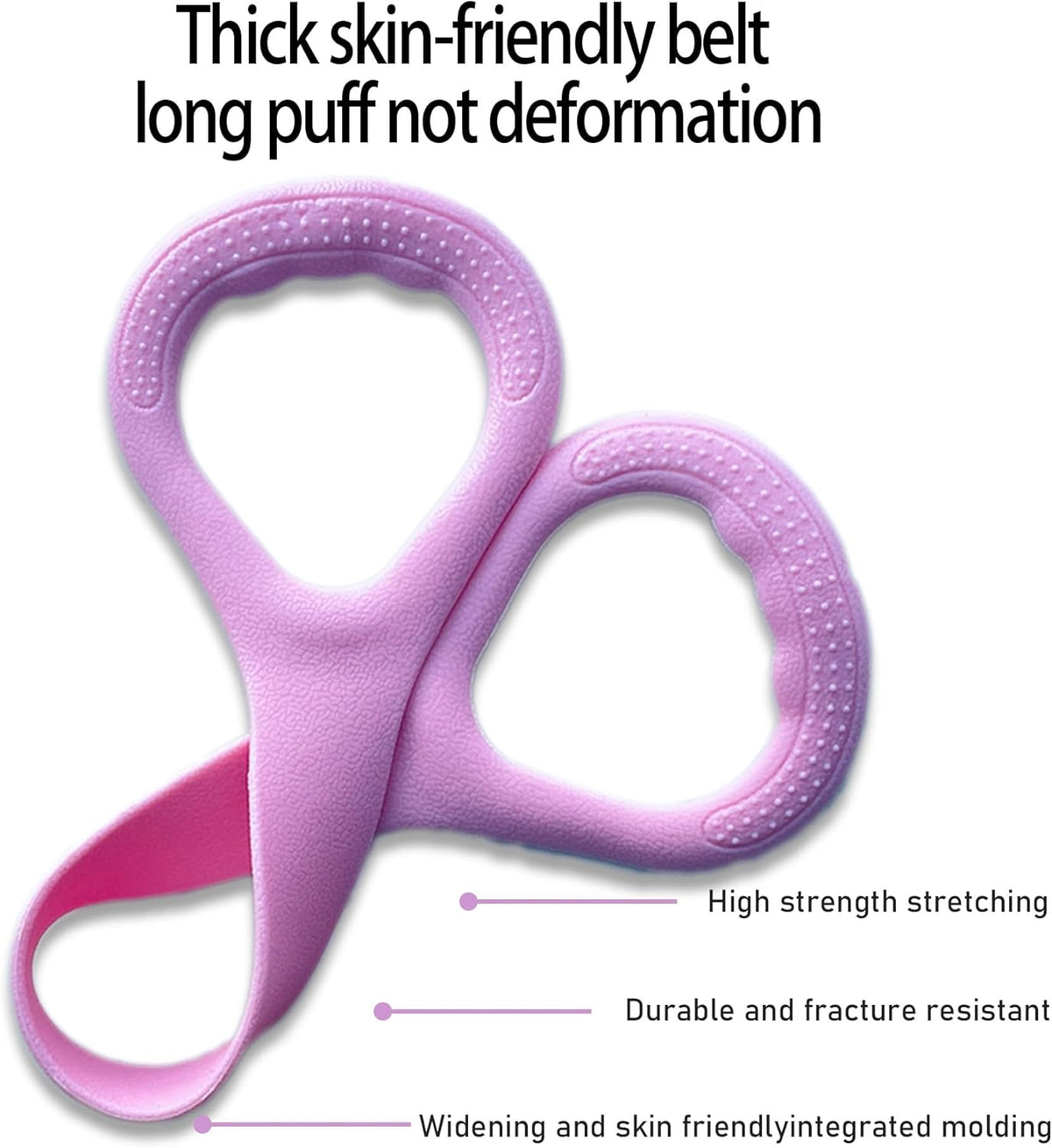 Figure 8 Resistance Band with Handles for Yoga Pilates and Fitness Elastic Stretching Resistances Band for Arms, Back, Shoulders, and Chest Workouts, Versatile Pilates Equipment for Women and Men