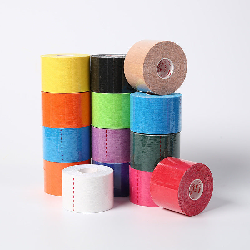 6 Rolls Kinesiology Tape Original Cotton Elastic Premium Athletic Tape,16.4 ft Uncut Tape,Hypoallergenic and Waterproof for Muscle Pain Relief and Joint Support