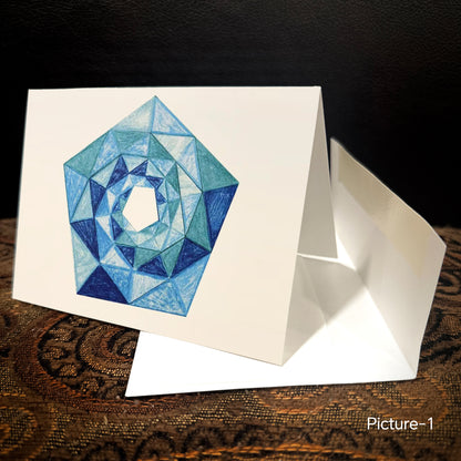10 pcs Handwritten greeting cards created by students Folded Cardstock Christmas, New Year Greeting Cards, And Other Holiday Greeting Cards All Occasion