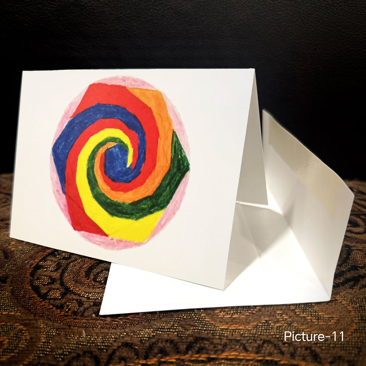 10 pcs Handwritten greeting cards created by students Folded Cardstock Christmas, New Year Greeting Cards, And Other Holiday Greeting Cards All Occasion