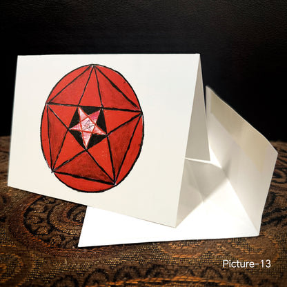 10 pcs Handwritten greeting cards created by students Folded Cardstock Christmas, New Year Greeting Cards, And Other Holiday Greeting Cards All Occasion