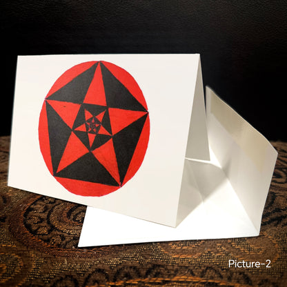 10 pcs Handwritten greeting cards created by students Folded Cardstock Christmas, New Year Greeting Cards, And Other Holiday Greeting Cards All Occasion