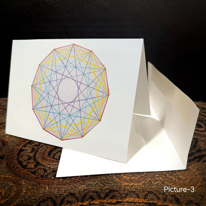 10 pcs Handwritten greeting cards created by students Folded Cardstock Christmas, New Year Greeting Cards, And Other Holiday Greeting Cards All Occasion
